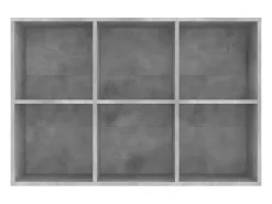 Estantería/Aparador madera contrachapada hormigón 66x30x97,8 cm