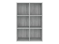 Estantería/Aparador madera contrachapada gris Sonoma 66x30x98cm
