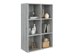 Estantería/Aparador madera contrachapada gris Sonoma 66x30x98cm