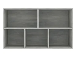 Estantería/Aparador madera contrachapada gris 50x25x80 cm