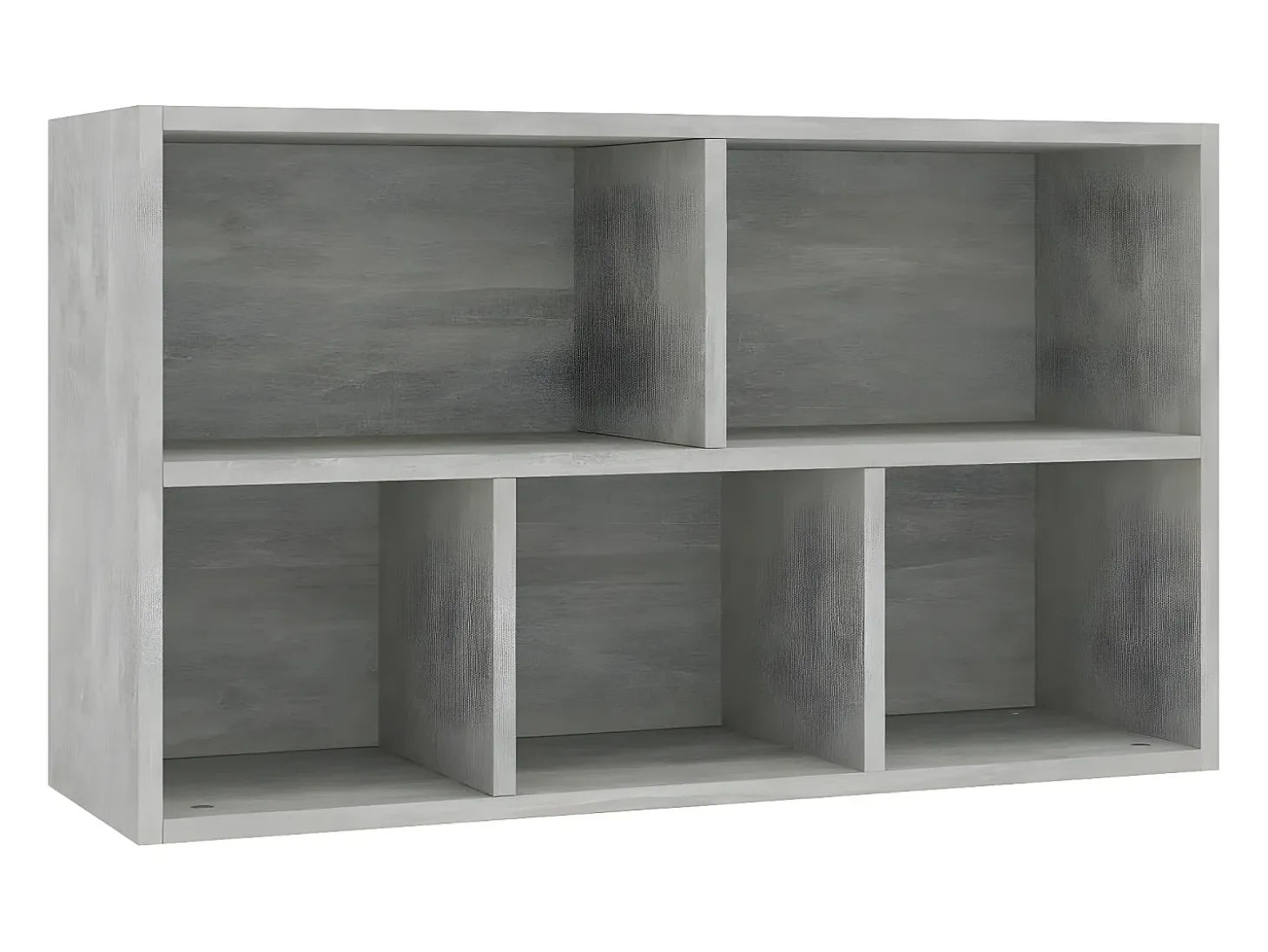 Estantería/Aparador madera contrachapada gris 50x25x80 cm