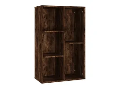 Estantería/Aparador madera contrachapada roble humo 50x25x80 cm