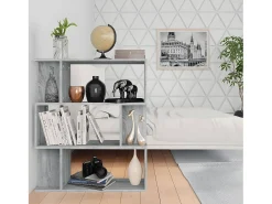 Estantería/Biombo madera contrachapada gris Sonoma 80x24x96 cm
