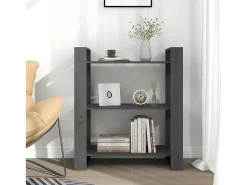 Estantería/divisor de espacios madera pino gris 80x35x91 cm