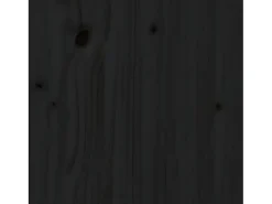 Estantería/divisor de espacios madera maciza negro 60x35x160 cm