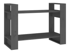 Estantería/divisor de espacios madera pino gris 80x35x56,5 cm