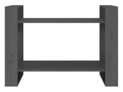 Estantería/divisor de espacios madera pino gris 80x35x56,5 cm