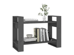 Estantería/divisor de espacios madera pino gris 80x35x56,5 cm