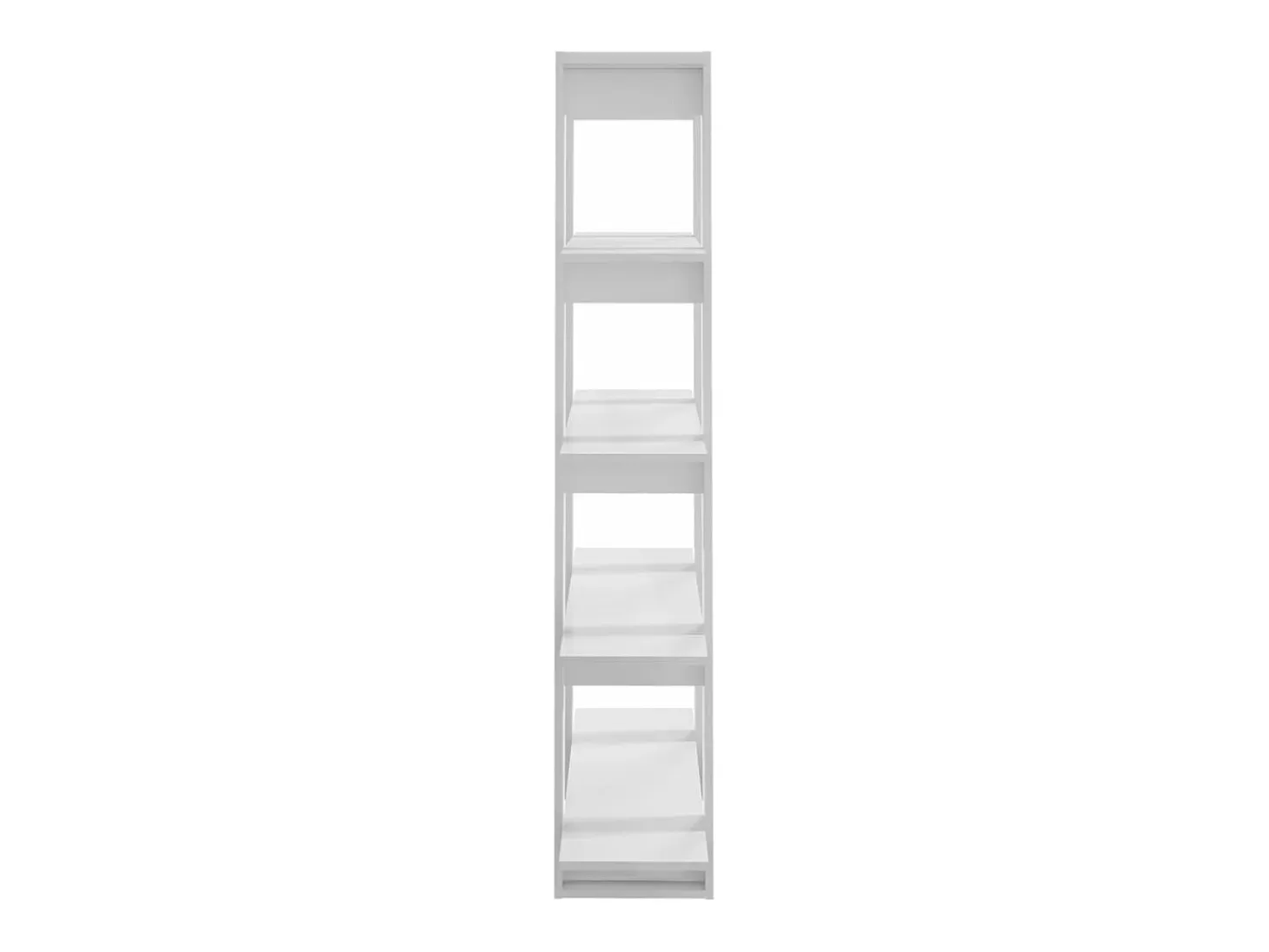 Estantería/divisor de espacios blanco brillante 100x30x160 cm