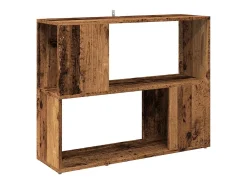 Estantería/divisor de espacios madera envejecida 80x24x63 cm