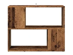 Estantería/divisor de espacios madera envejecida 80x24x63 cm