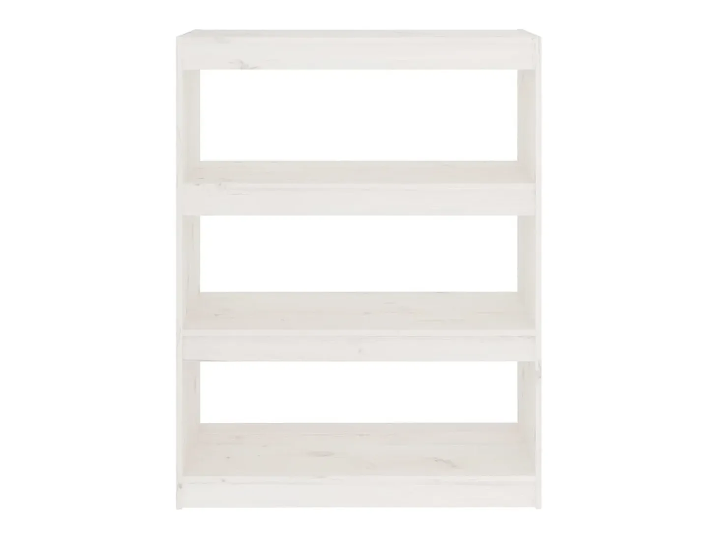 Estantería/divisor de espacios madera pino blanco 80x30x103,5cm
