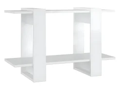 Estantería/divisor de espacios blanco brillante 80x30x51 cm