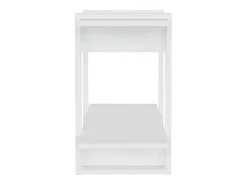 Estantería/divisor de espacios blanco brillante 80x30x51 cm