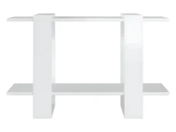 Estantería/divisor de espacios blanco brillante 80x30x51 cm