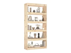 Estantería/divisor de espacios madera de pino 80x30x167,4 cm