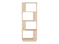 Estantería/divisor de espacios madera maciza pino 51x25x132 cm