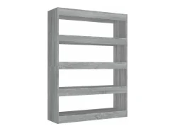 Estantería/divisor de espacios gris Sonoma 100x30x135 cm