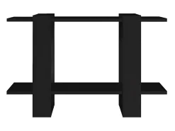 Estantería/divisor de espacios negro 80x30x51 cm