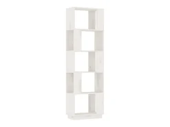 Estantería/divisor de espacios madera pino blanco 51x25x163,5cm