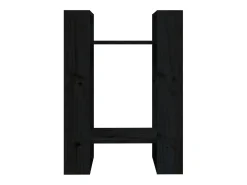 Estantería/divisor de espacios madera pino negro 41x35x57 cm