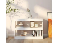 Estantería/divisor de espacios blanco 100x30x72 cm