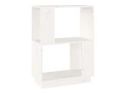Estantería/divisor de espacios madera pino blanco 51x25x70 cm