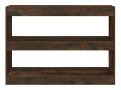 Estantería/divisor de espacios color roble ahumado 100x30x72 cm