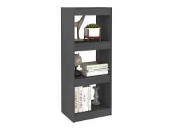 Estantería/divisor de espacios madera de pino gris 40x30x103,5 cm