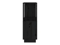 Estantería/divisor de espacios madera pino negro 51x25x70 cm