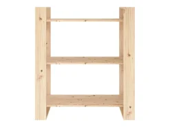 Estantería/divisor de espacios madera maciza pino 80x35x91 cm