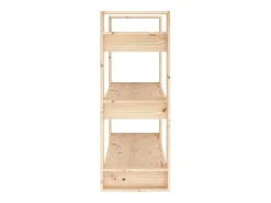 Estantería/divisor de espacios madera maciza pino 80x35x91 cm