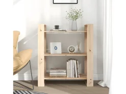 Estantería/divisor de espacios madera maciza pino 80x35x91 cm