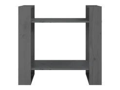 Estantería/divisor de espacios madera pino gris 60x35x57 cm