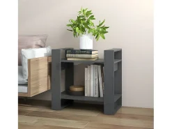 Estantería/divisor de espacios madera pino gris 60x35x57 cm