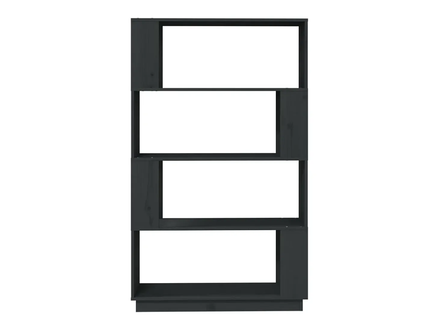Estantería/divisor de espacios madera de pino gris 80x25x132 cm