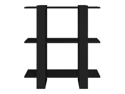 Estantería/divisor de espacios negro 80x30x87 cm