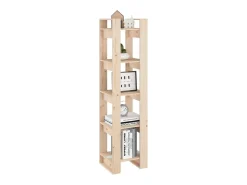 Estantería/divisor de espacios madera maciza pino 41x35x160 cm