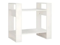 Estantería/divisor de espacios madera pino blanco 60x35x57 cm