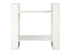 Estantería/divisor de espacios madera pino blanco 60x35x57 cm