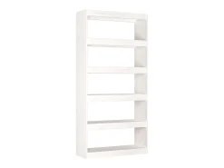 Estantería/divisor de espacios madera pino blanco 80x30x167,4cm