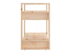 Estantería/divisor de espacios madera maciza pino 60x35x57 cm