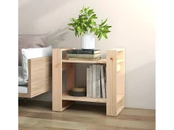 Estantería/divisor de espacios madera maciza pino 60x35x57 cm