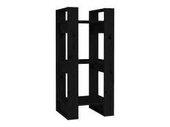 Estantería/divisor de espacios madera pino negro 41x35x91 cm