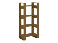 Estantería/divisor de espacios madera marrón miel 60x35x125 cm