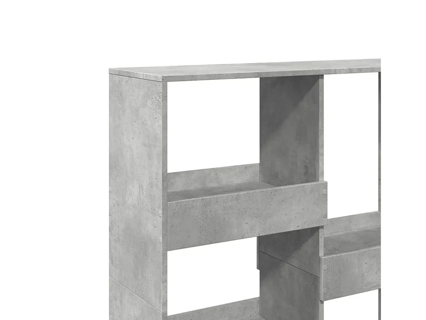Estantería/divisor de espacios gris hormigón 100x33x115 cm