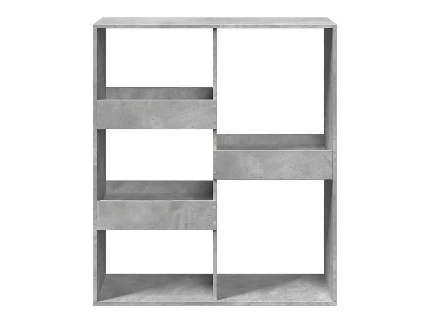 Estantería/divisor de espacios gris hormigón 100x33x115 cm