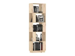 Estantería/divisor de espacios madera maciza pino 51x25x163,5cm