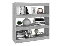 Estantería/divisor espacios gris Sonoma 100x30x103 cm