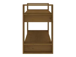 Estantería/divisor espacios madera marrón miel 80x35x56,5 cm
